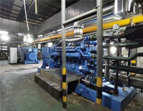 # 2×1000KW gasrafallasett (Yuchai 12VCN) fyrir gasorkuverkefni Lvliang gasvir...