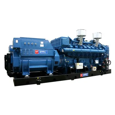 300kW -60 Hz -220 v opinn ramma dísel rafall sett